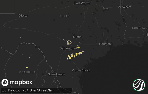 Hail map preview on 05-12-2020