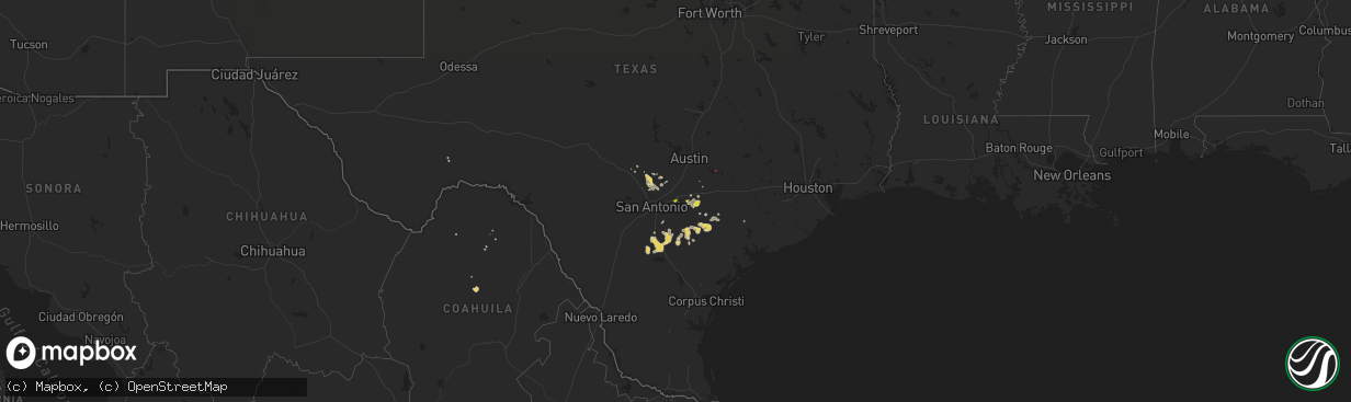 Hail map on May 12, 2020