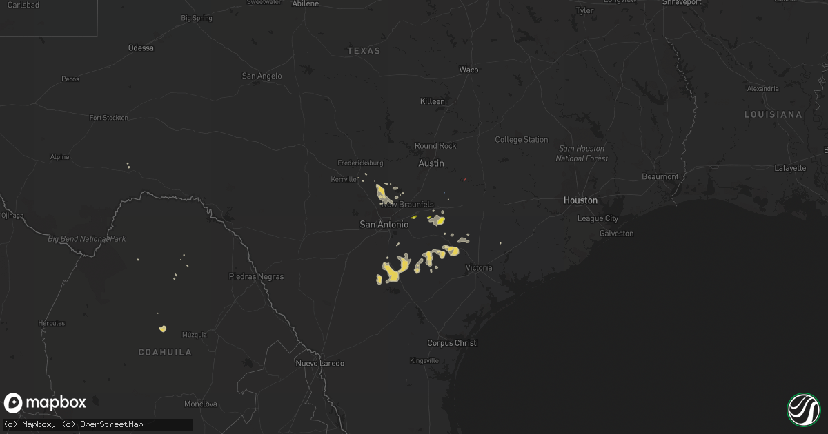 Hail map on May 12, 2020
