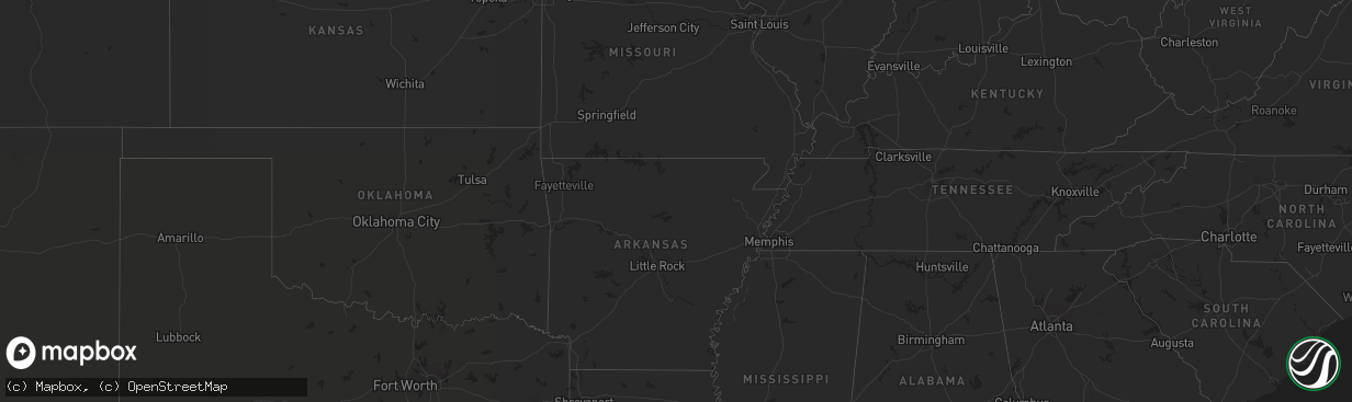 Hail map in Georgia on May 12, 2021