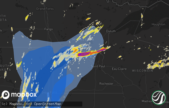 Hail map preview on 05-12-2022