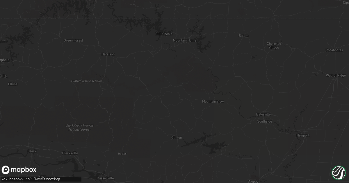 Hail map in Hosford, FL on May 12, 2023