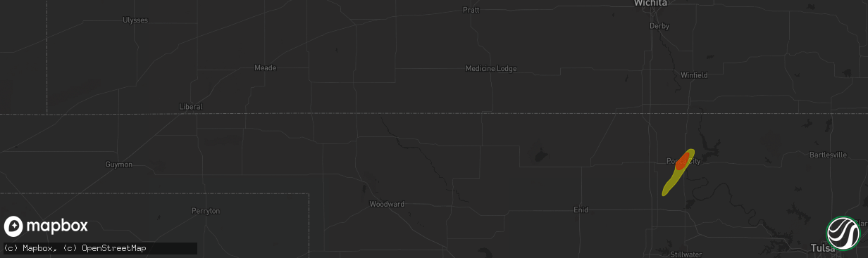 Hail map in Humboldt, NE on May 12, 2023