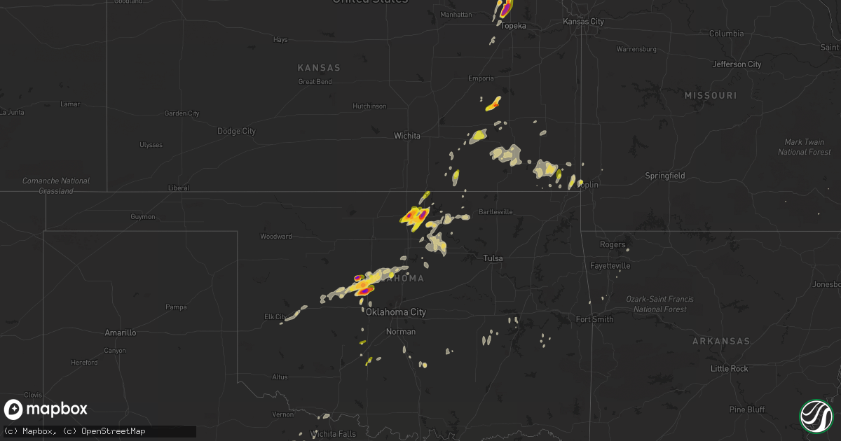 Hail map on May 12, 2023