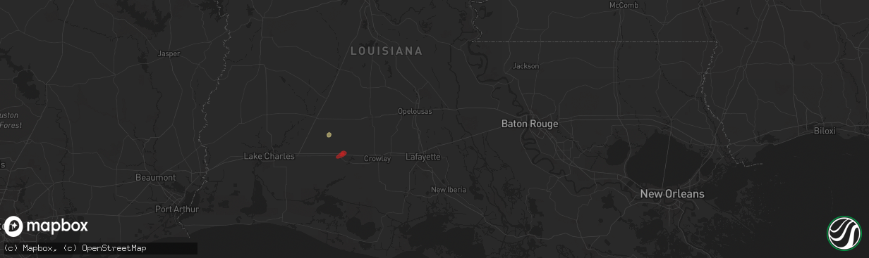 Hail map in Arnaudville, LA on May 12, 2024