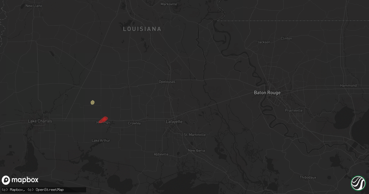 Hail map in Arnaudville, LA on May 12, 2024