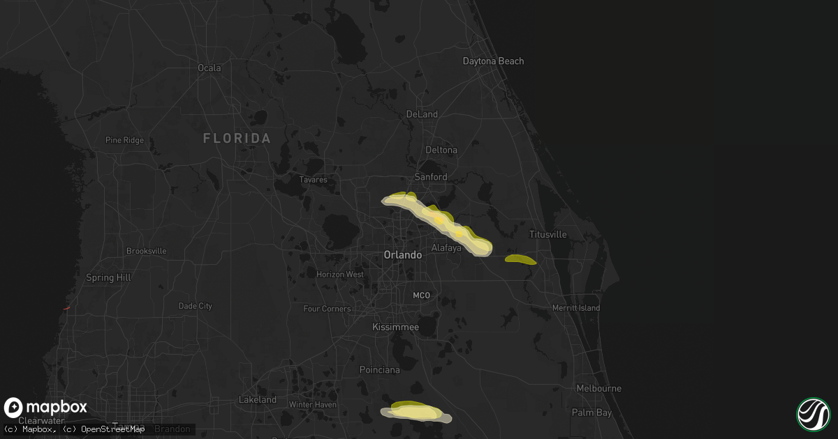 Hail map in Casselberry, FL on May 12, 2026