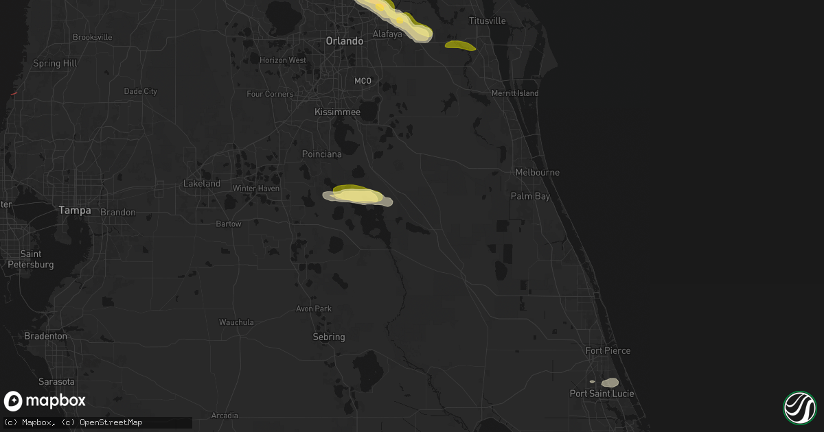 Hail map in Kenansville, FL on May 12, 2026