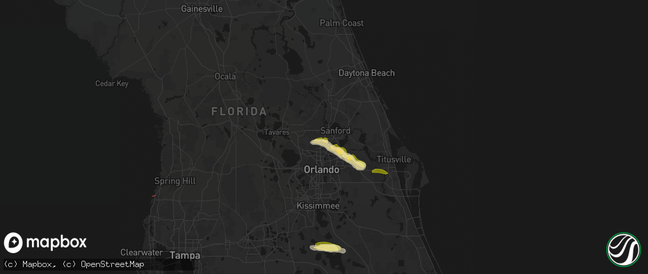 Hail map in Lake Mary, FL on May 12, 2026