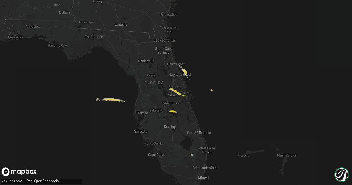 Hail map on May 12, 2026