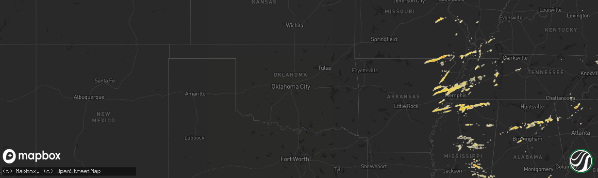 Hail map on May 13, 2011