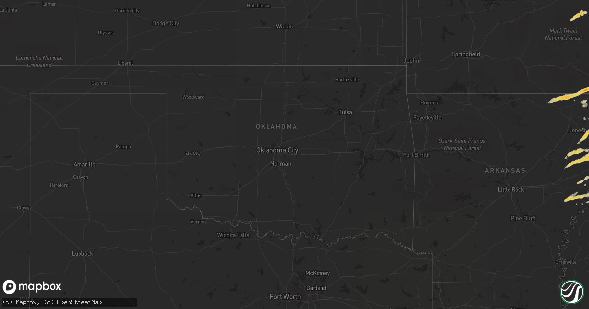 Hail map on May 13, 2011
