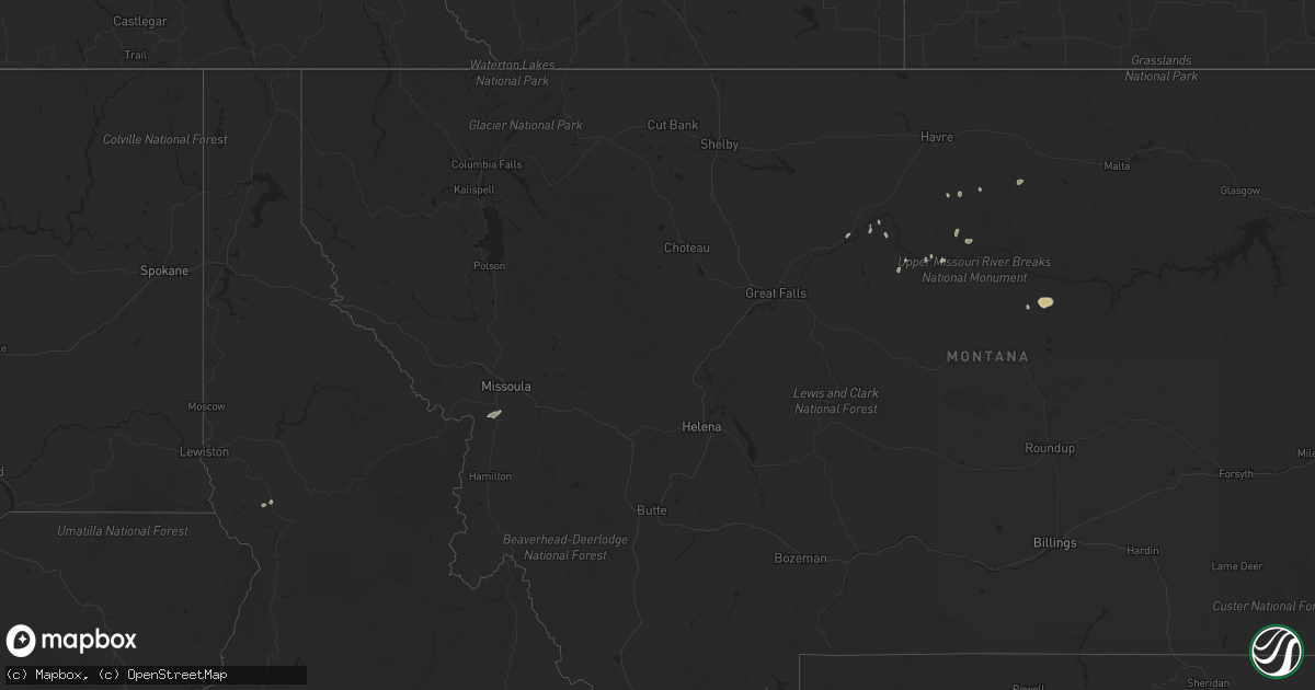 Hail map in Idaho on May 13, 2013