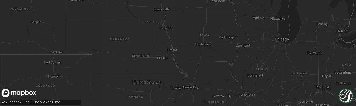 Hail map on May 13, 2013