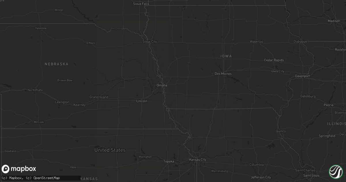 Hail map on May 13, 2013