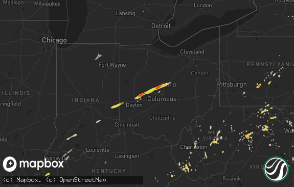 Hail map preview on 05-13-2014