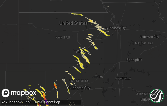 Hail map preview on 05-13-2016