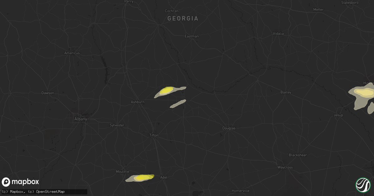 Hail map in Fitzgerald, GA on May 13, 2017
