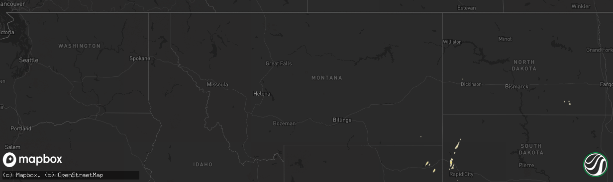 Hail map in Montana on May 13, 2017