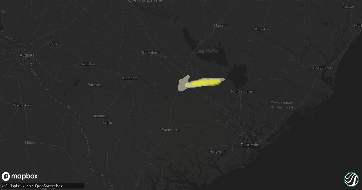 Hail map in Saint George, SC on May 13, 2017