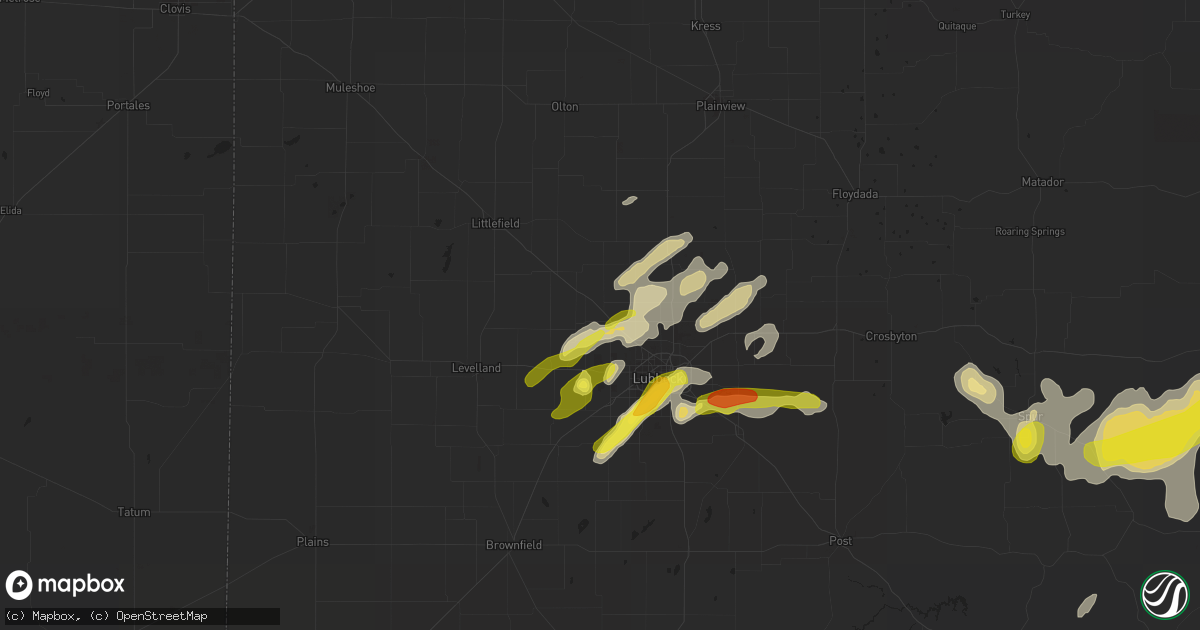 Hail map in Shallowater, TX on May 13, 2020