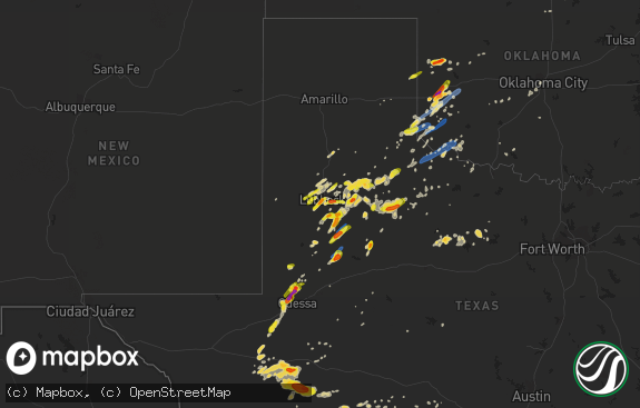 Hail map preview on 05-13-2020