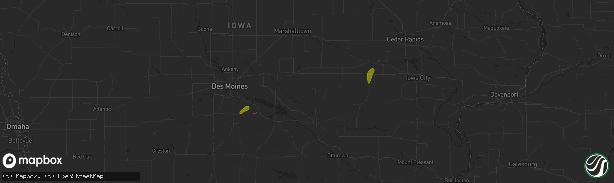 Hail map in Marengo, IA on May 13, 2023