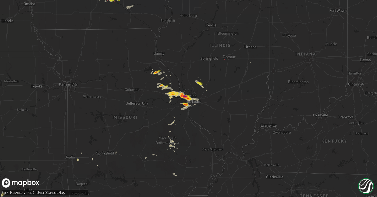 Hail map on May 13, 2023
