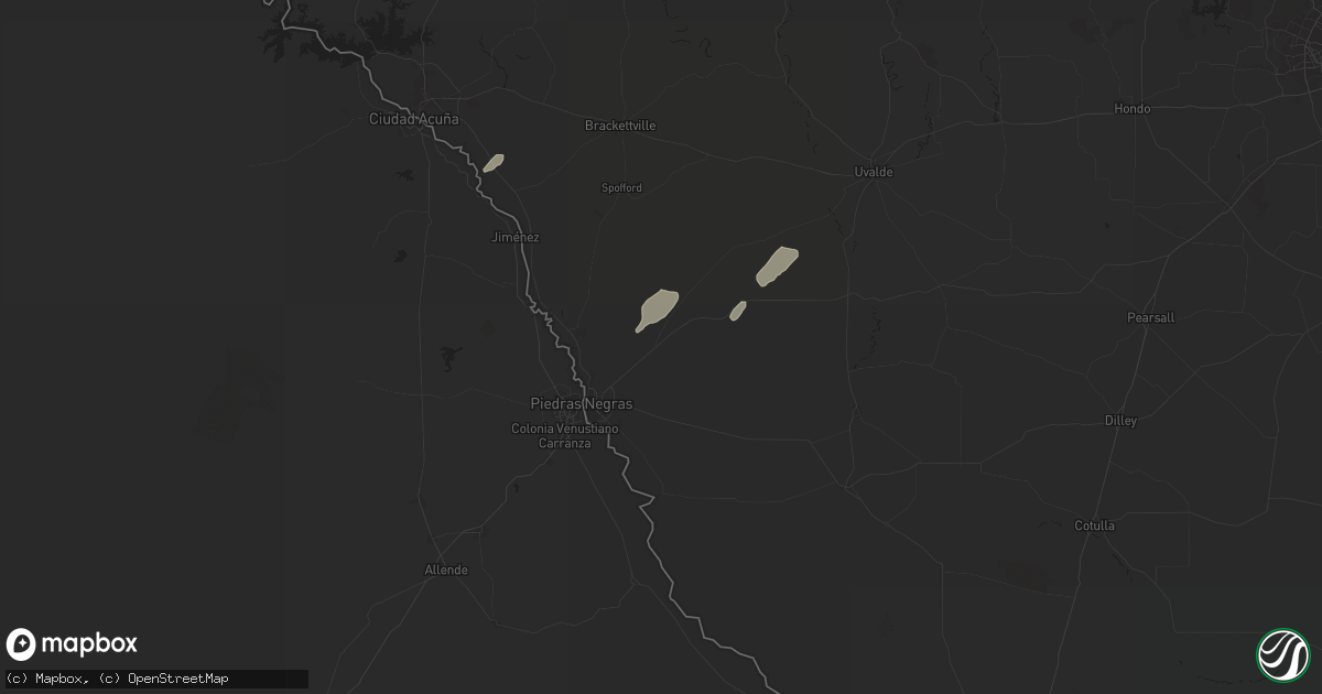 Hail map in Eagle Pass, TX on May 13, 2024