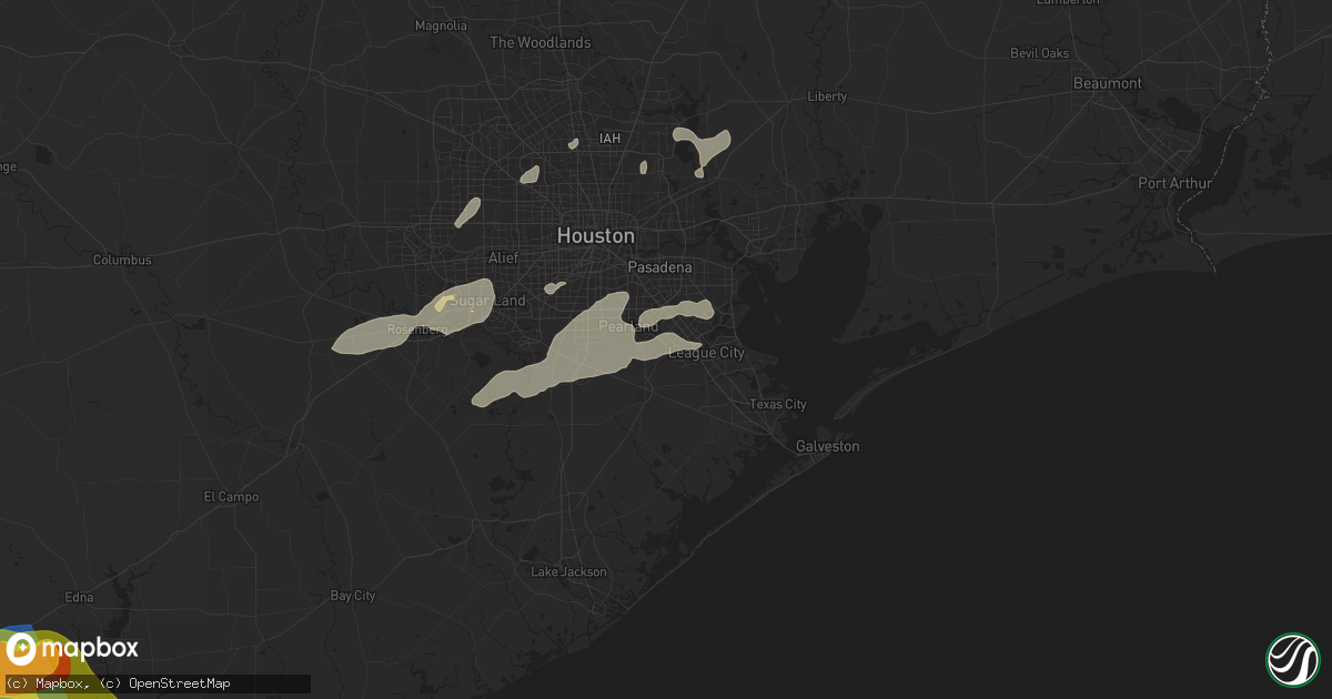 Hail map in Friendswood, TX on May 13, 2024