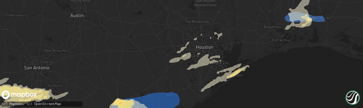 Hail map in Richmond, TX on May 13, 2024