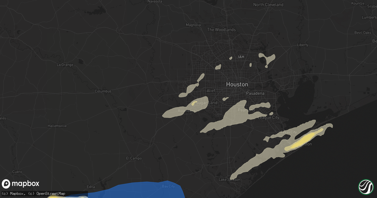 Hail map in Richmond, TX on May 13, 2024