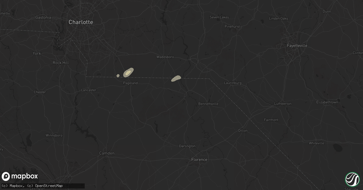 Hail map in Cheraw, SC on May 13, 2025