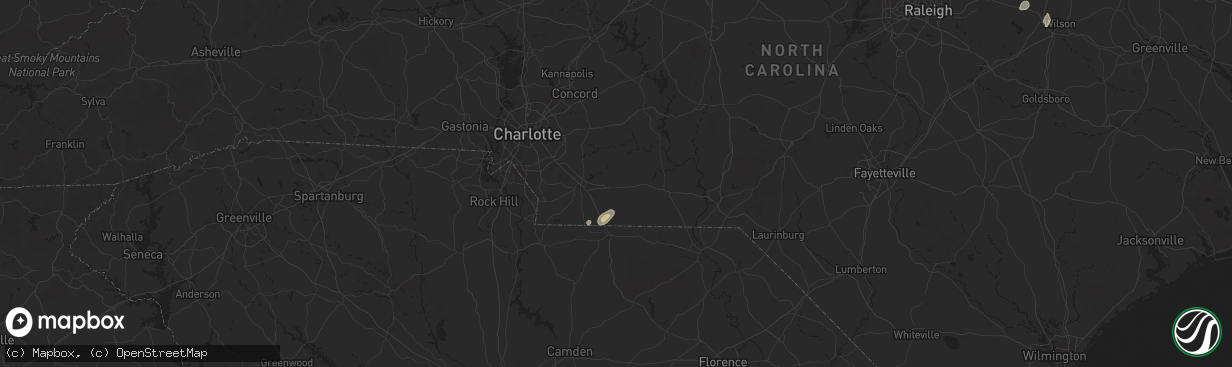 Hail map in Marshville, NC on May 13, 2025
