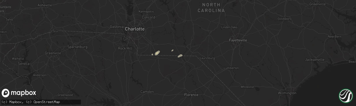 Hail map in Morven, NC on May 13, 2025