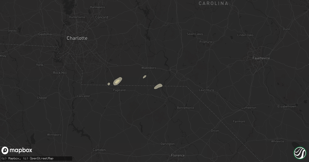 Hail map in Morven, NC on May 13, 2025