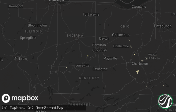 Hail map preview on 05-13-2025