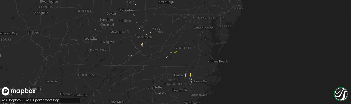 Hail map on May 13, 2025