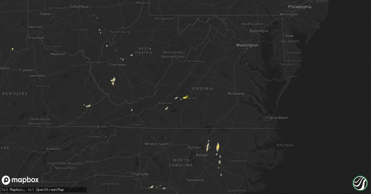 Hail map on May 13, 2025