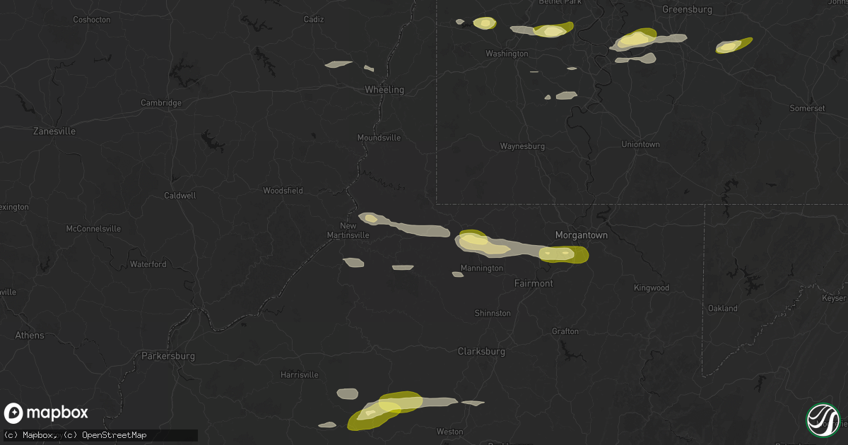 Hail map in Littleton, WV on May 13, 2026