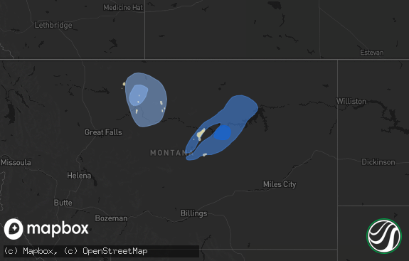 Hail map preview on 05-13-2026