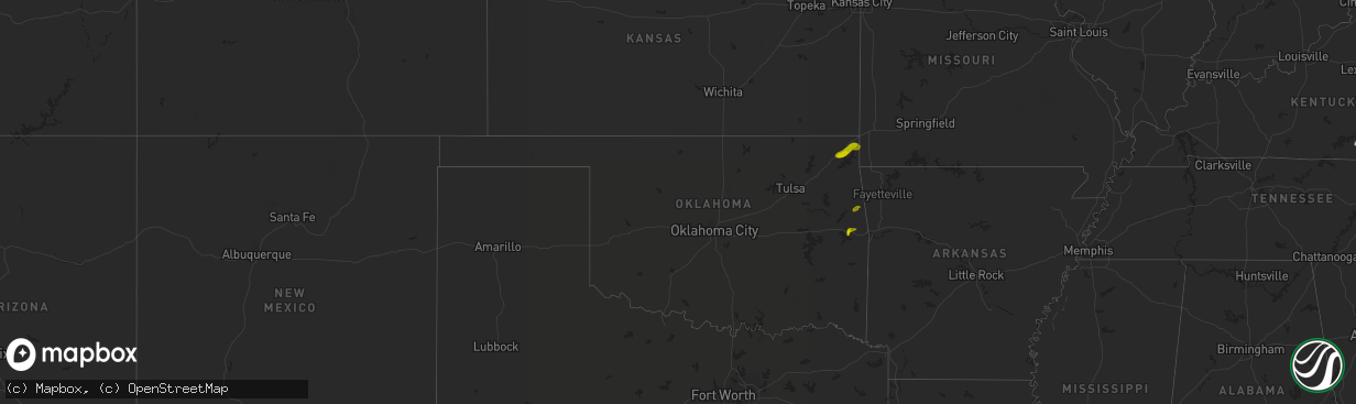 Hail map in Georgia on May 14, 2011