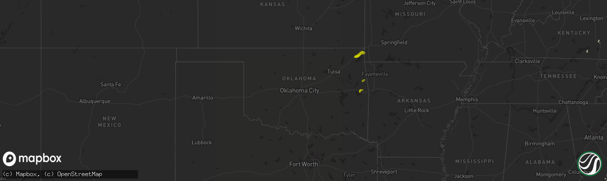 Hail map on May 14, 2011