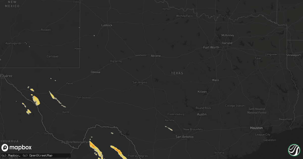 Hail map on May 14, 2012