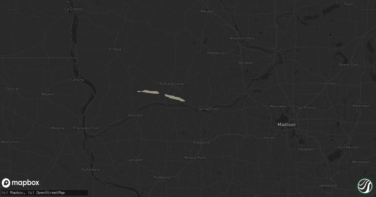 Hail map in Lone Rock, WI on May 14, 2013
