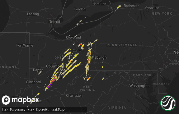 Hail map preview on 05-14-2014