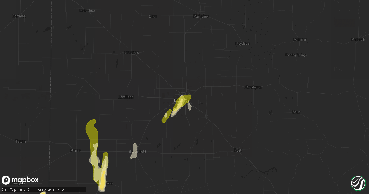 Hail map in Lubbock, TX on May 14, 2015