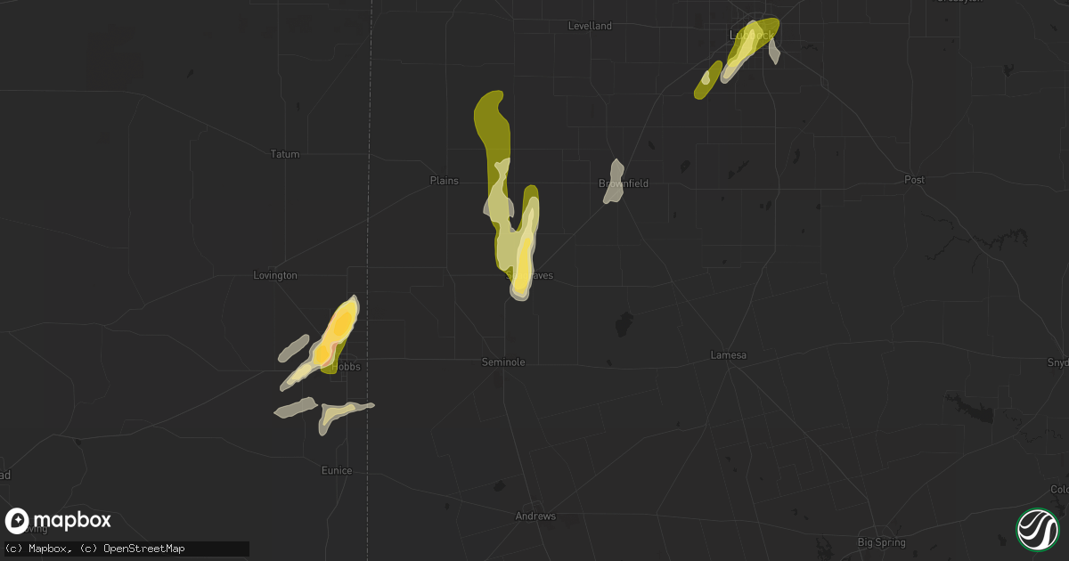 Hail map in Seagraves, TX on May 14, 2015
