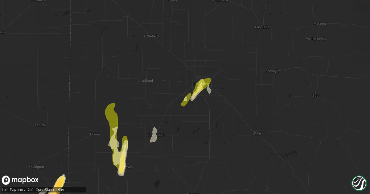 Hail map in Wolfforth, TX on May 14, 2015