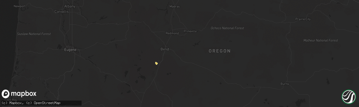 Hail map in Bend, OR on May 14, 2016